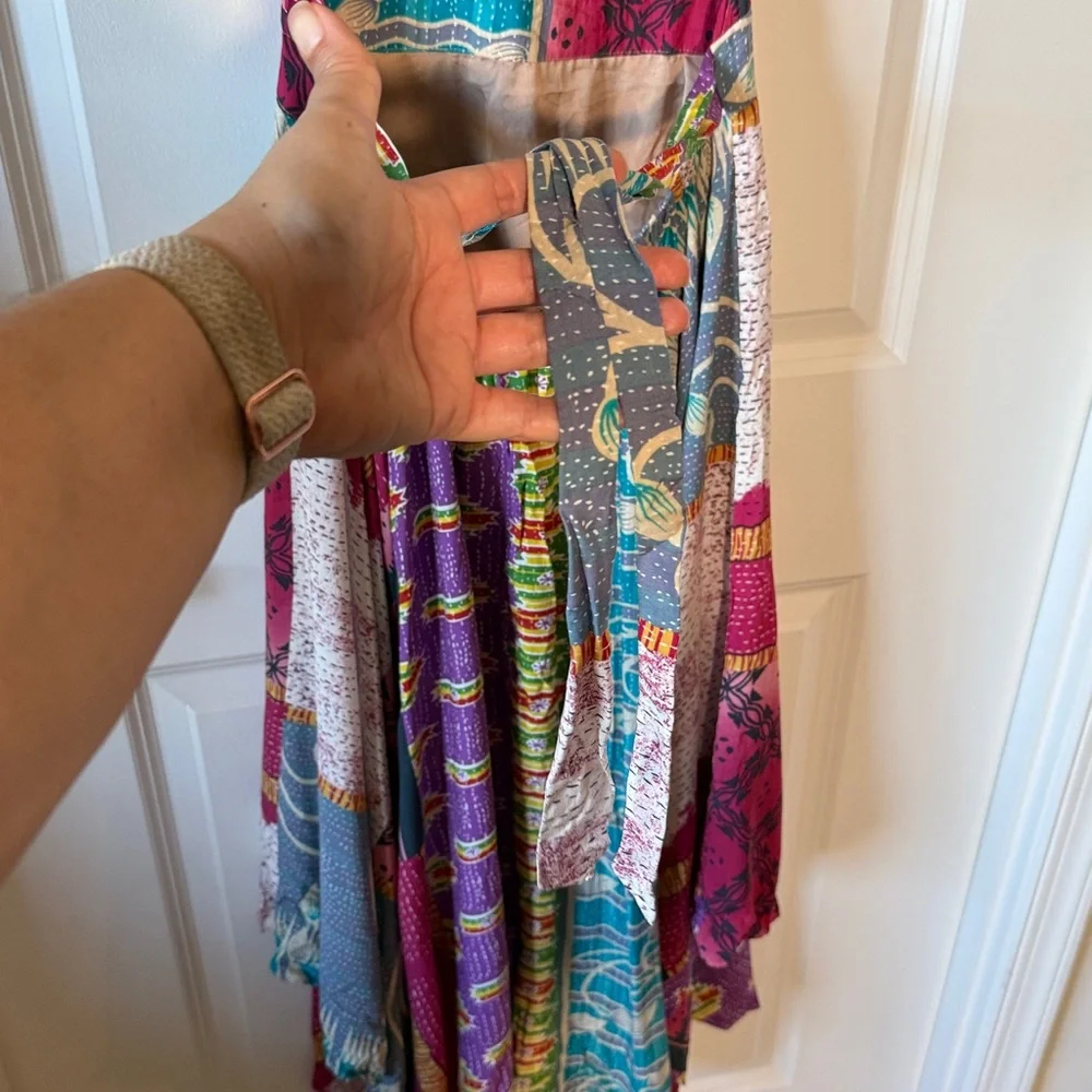 PLENTY BY TRACY REESE Anthropologie Kantha Patchwork Dress Size Medium - Picture 11 of 16